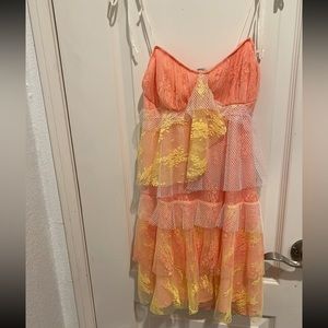 For love and lemons sorbet lace mini dress